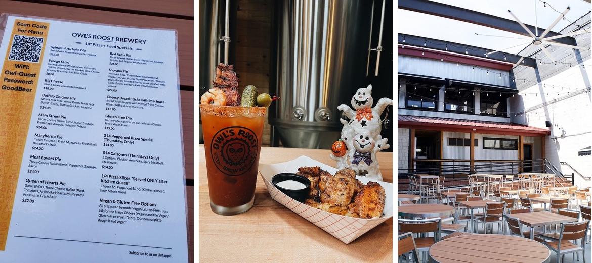 Owl's Roost Brewery Menu