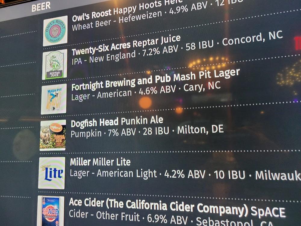 Owl's Roost Brewery Menu image 3